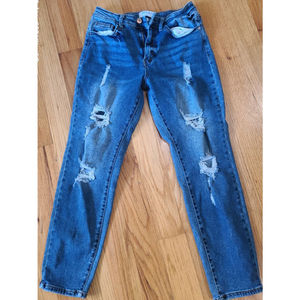 Wax Jeans size 5/27 distressed straight leg.